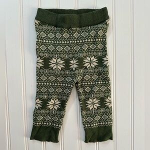 Kate Quinn sweater leggings | nordic bronze green | jacquard sweater